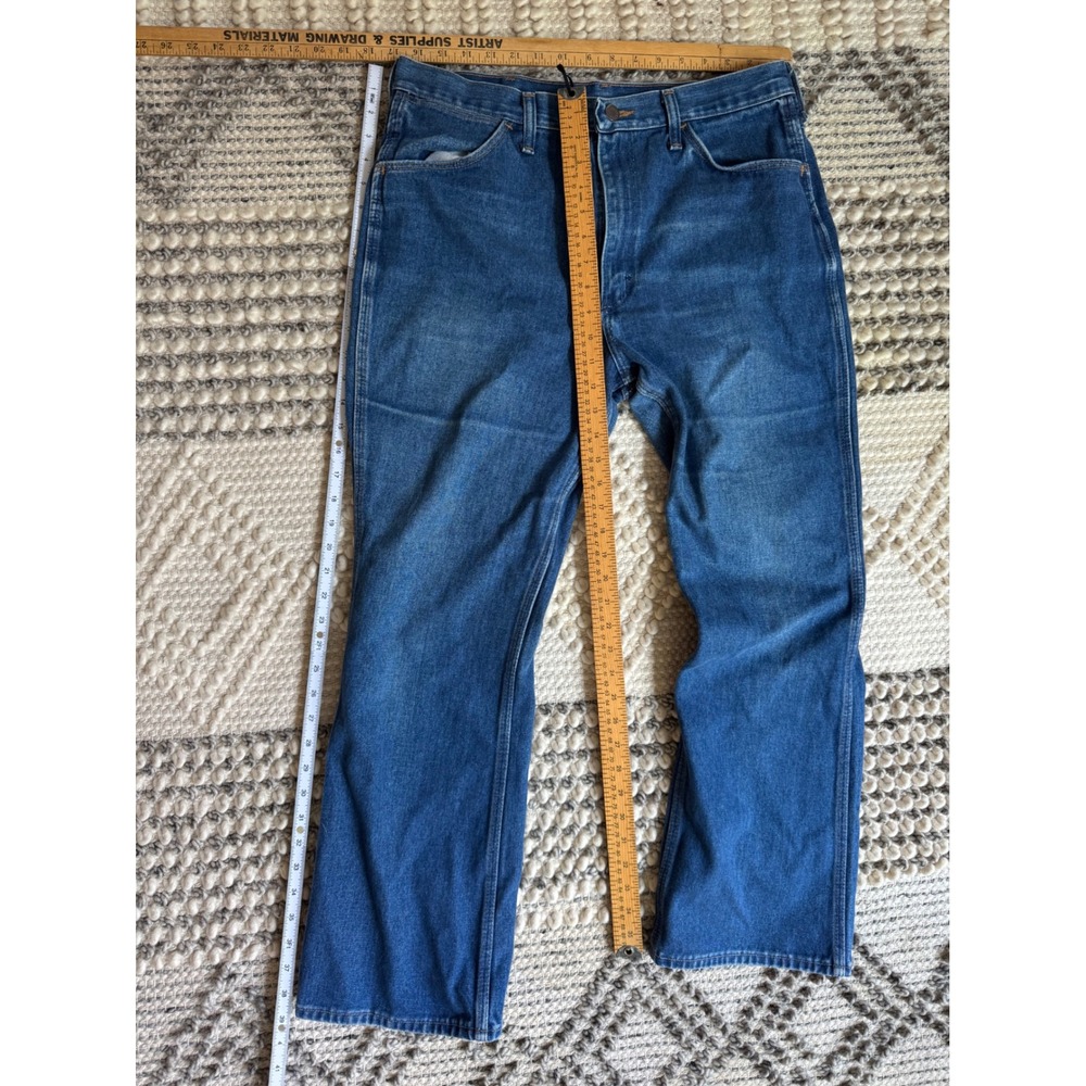 Vintage Wrangler 945PW Made in USA Jeans Mens 36x30 Blue Denim Straight Leg 80s